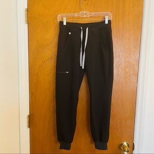 Figs XXS Zamora Black Jogger Scrub Pants
